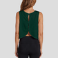 Wholesale Women's Open-Back Yoga Vest – Loose Breathable Gym Running Tank Top