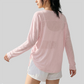 Wholesale Women's Side Drawstring Long Sleeve Yoga Top
