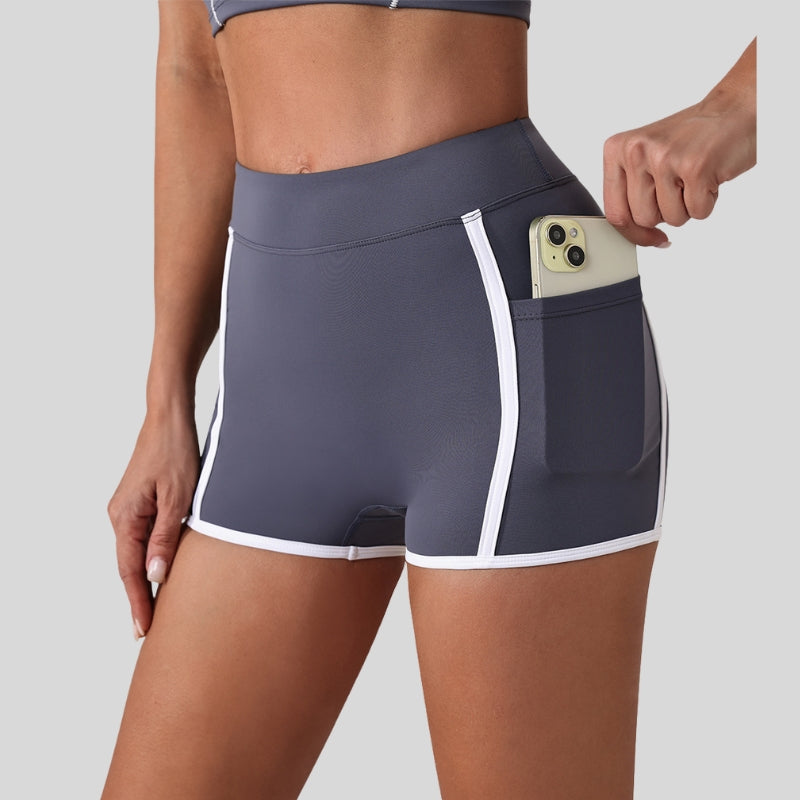 Contrasting Yoga Fitness Shorts