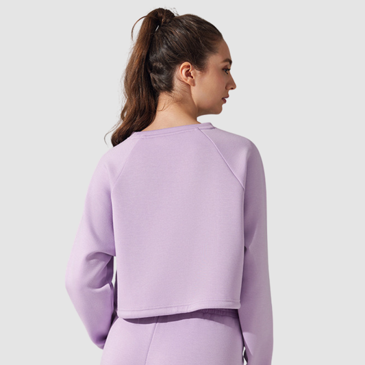 Wholesale Loose Drawstring Round Neck Yoga | Wonderxfans bulk activewear