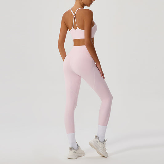 Wholesale Cross Back Naked-feel Bra + | Wonderxfans bulk activewear