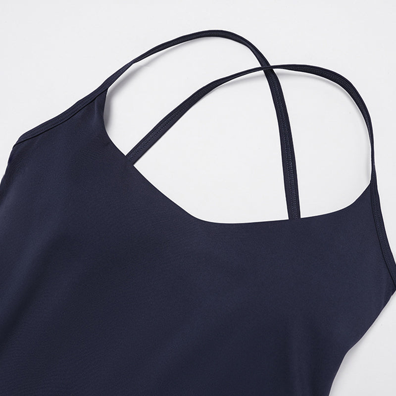 Snug-Fit Tank Top + Butt-Lifting Shorts 2-Piece Set