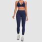 Wholesale Women’s Spliced Cami Sports Bra & Cropped Leggings Yoga Set