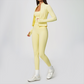 Wholesale 3-Piece Yoga Set – Cardigan & Bra & Leggings Fitness Outfit