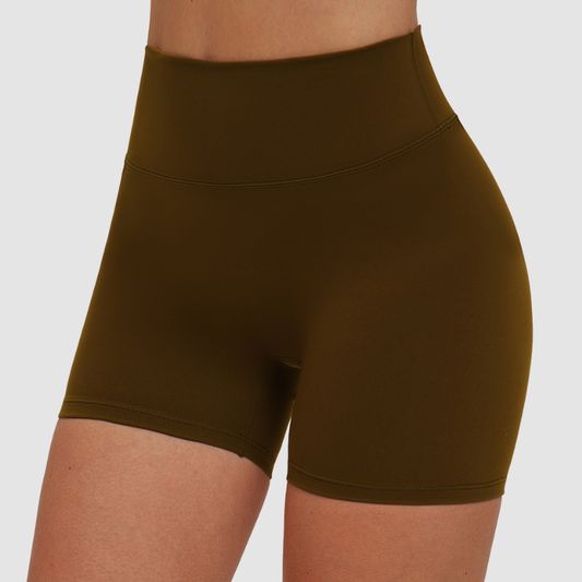 Wholesale solid color high-waisted tight shorts | Wonderxfans bulk activewear