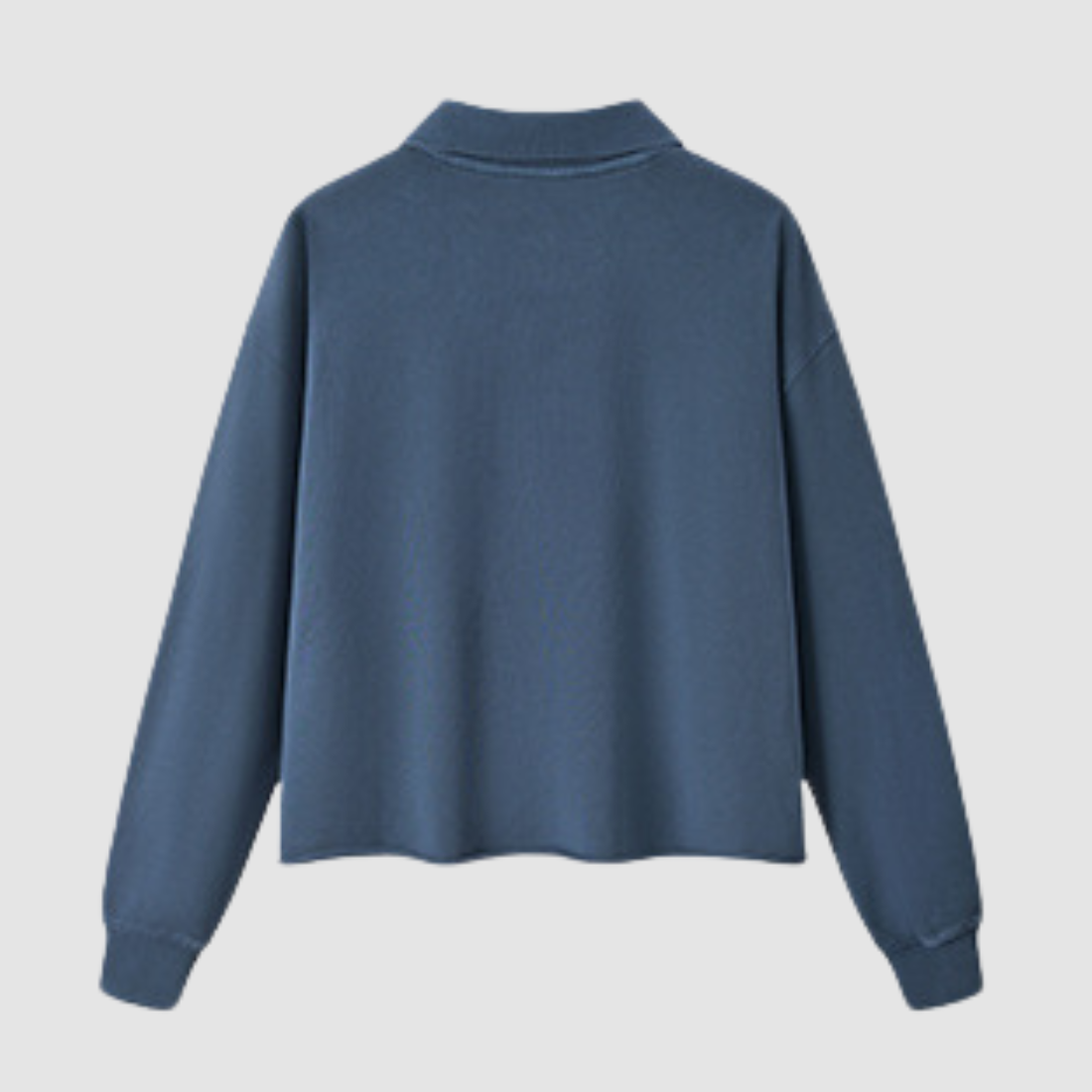 Wholesale Men’s Washed Boxy V-Neck Cotton Sweatshirt