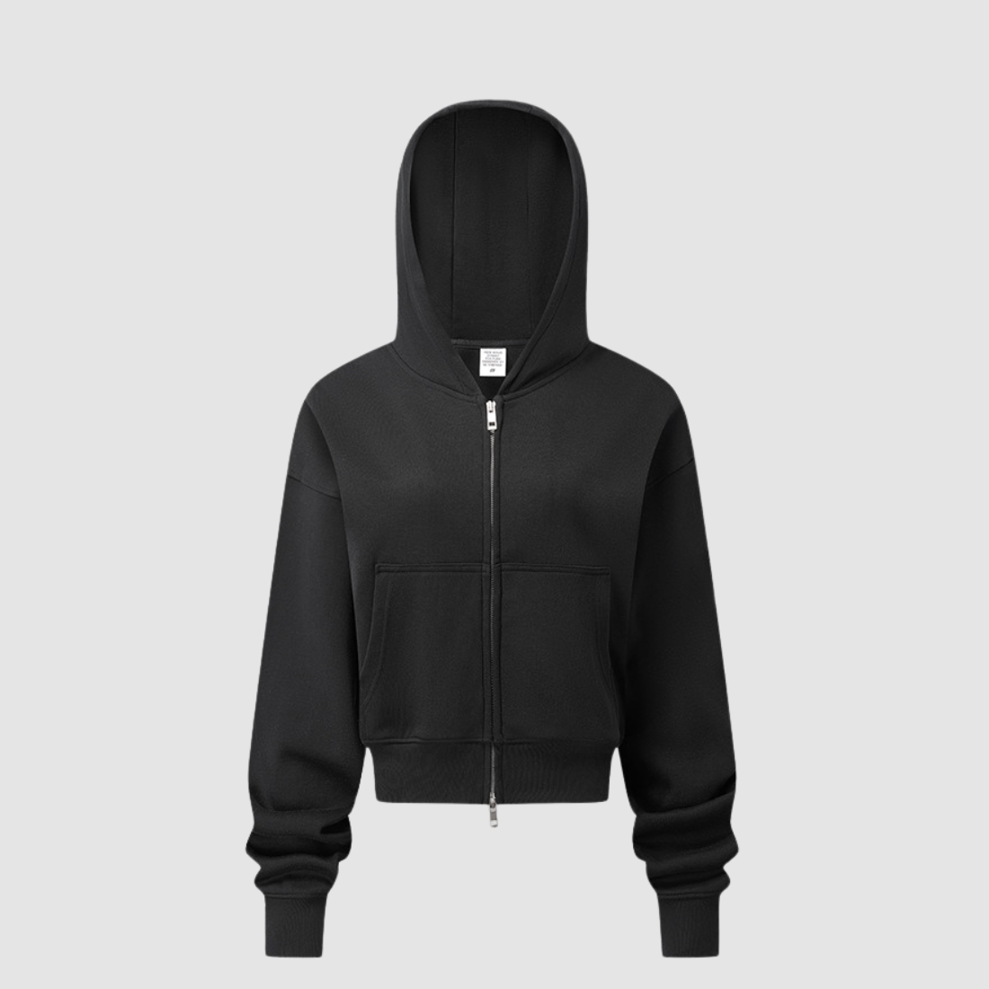 Wholesale Women’s Relaxed Zip-Up Hooded Sweatshirt – Cotton Blend