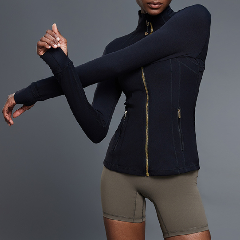 Women's Stand Collar Zip-Up Yoga Jackets