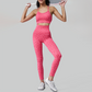 Women's Leopard Print Tank Top + Hip-High Leggings 2-Piece Set