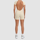 Wholesale Women's Open-Back Adjustable Yoga Bodysuit – Slim-Fit Butt-Lifting Short Romper