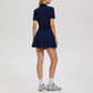 Wholesale Women's Lapel Golf Polo Shirt Outdoor Casual Running Sports Fitness Set