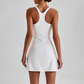 Wholesale Naked-Feel Anti-Exposure Sports Tennis Dress with Built-In Bra – Quick-Dry Active Dress