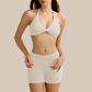 Women's shorts and a cross-back bra two-piece set