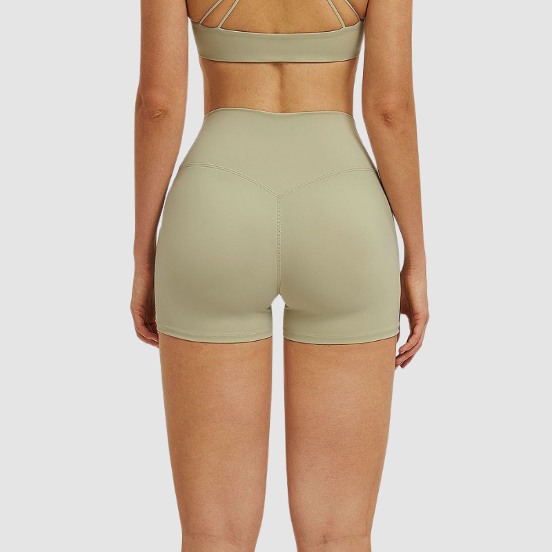 Wholesale high-waisted cross-waistband shorts