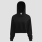 Wholesale Women’s Cropped Hooded Pullover – Relaxed Drop-Shoulder Sweatshirt