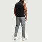 Wholesale mens stand collar zip tank top