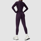 Wholesale Women's Fleece-Lined Yoga Overalls Sport Bodysuit