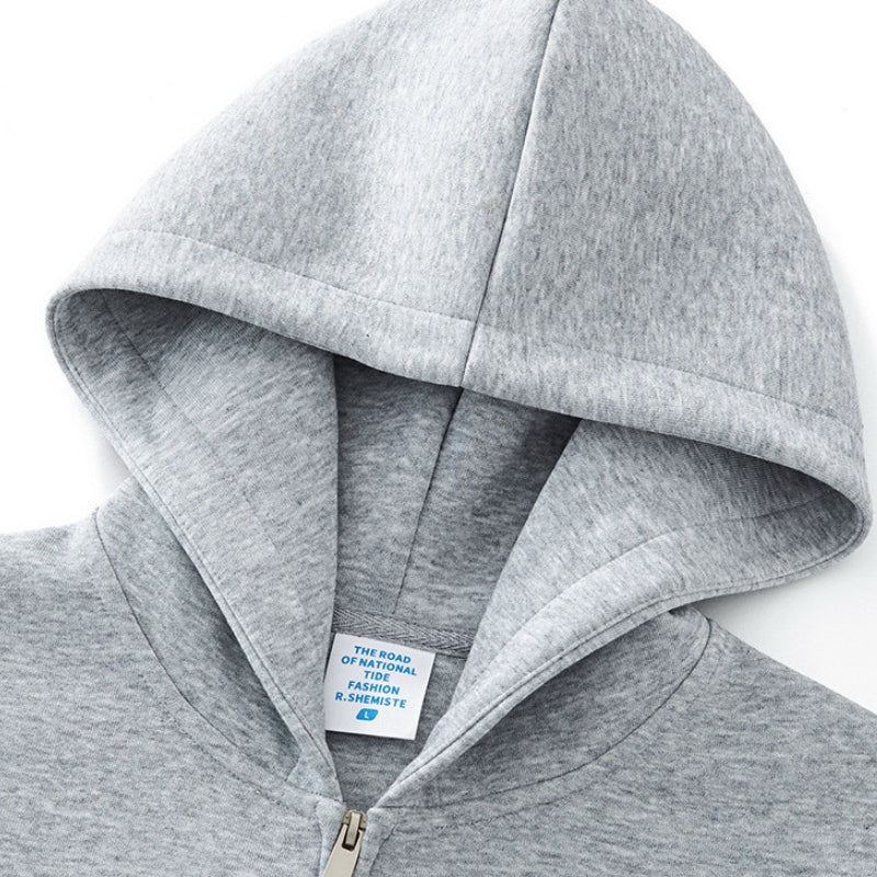 Short hooded sweatshirt and sweatpants set