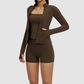 Wholesale Women's front-zip cardigan long-sleeved jacket | Wonderxfans bulk activewear