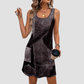 Wholesale Women's Fashionable Denim Print Dress