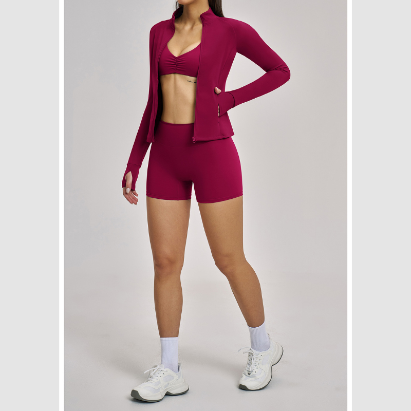 Wholesale Stand collar zipper jacket + | Wonderxfans bulk activewear