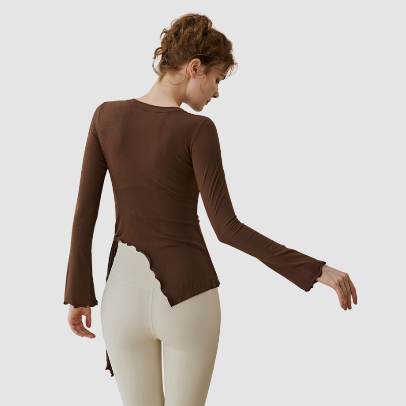 Wholesale Loose Fit Hip-Covering Yoga Top