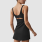 Wholesale Women's Fine Stripe Sleeveless Sports Dress – Built-In Chest Pad