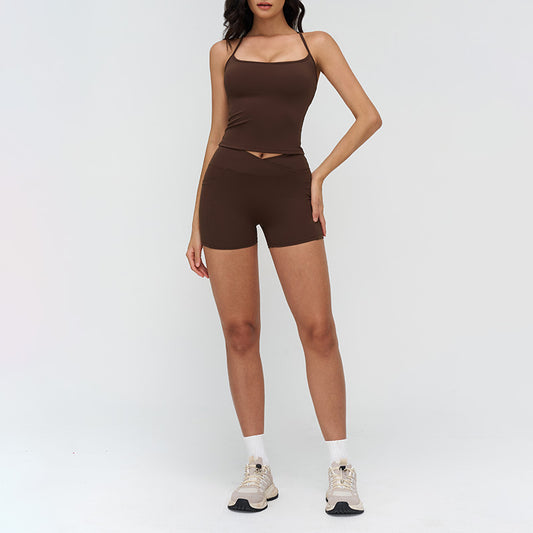 Wholesale Racerback tank top + high-waisted | Wonderxfans bulk activewear