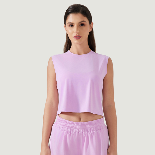 Wholesale sports vest short loose top | Wonderxfans bulk activewear