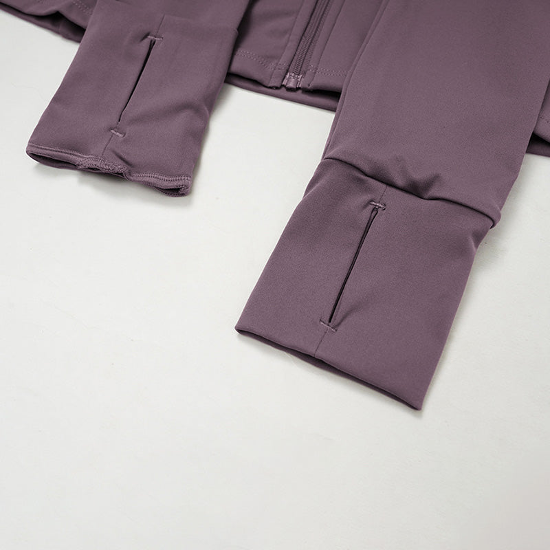 Stand collar zipper jacket