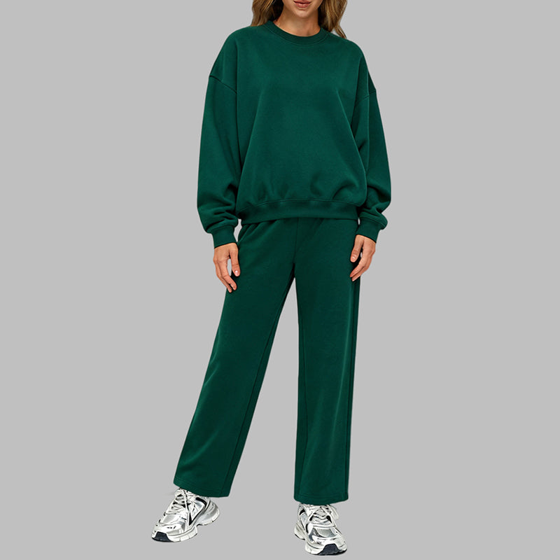 Oversize Fleece Sweatshirt & Jogger Set
