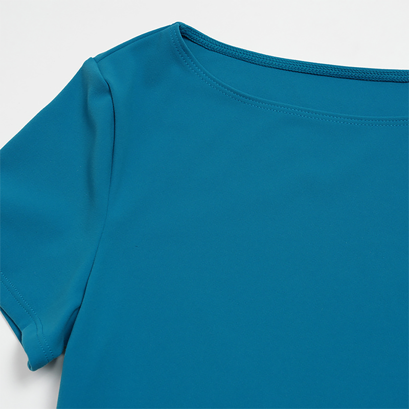 Wholesale Seam-Detail Cropped T-Shirt & High-Waist Leggings Set – Brushed Yoga 2-Piece