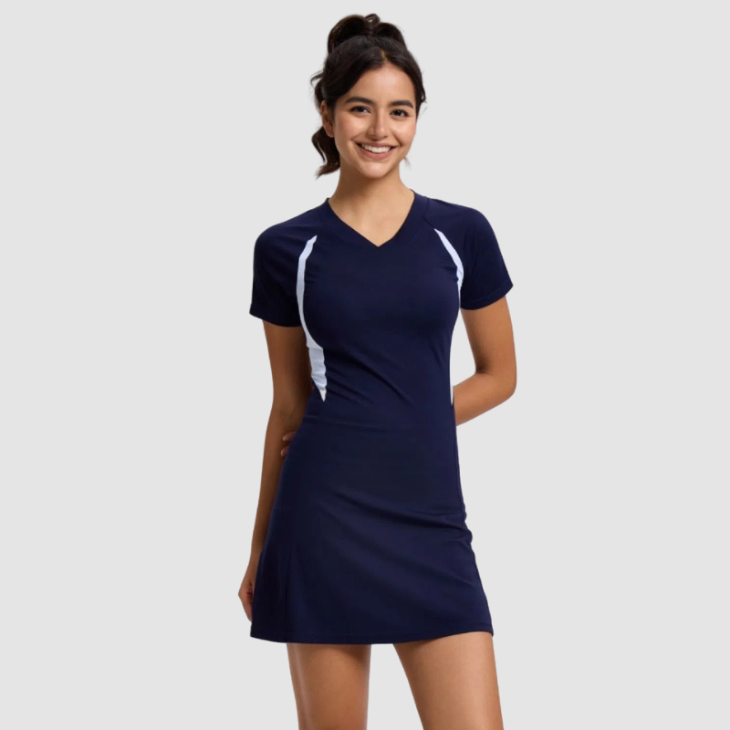 Wholesale Contrast Tennis Dress Quick Dry