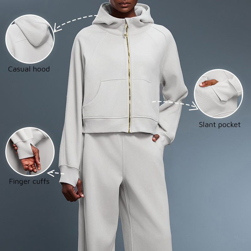 Fleece-Lined Hooded Sweatshirt