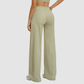 Wholesale high-waisted cross-waist wide-leg pants