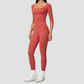 Wholesale Women's Mid-Sleeve Long Pants Yoga Set
