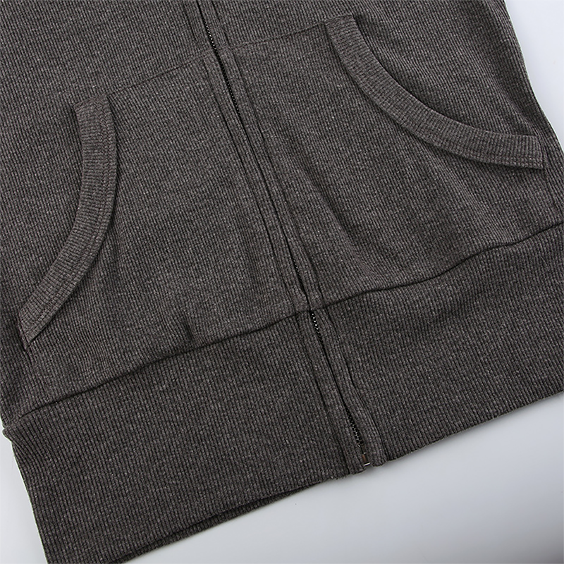 Wholesale Women's American Style Cropped Zip-up Jacket – Vintage American style cropped Jacket