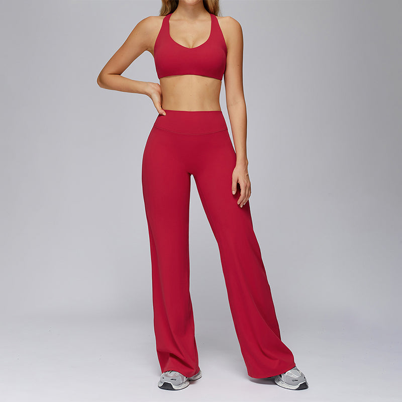 Sports bra+Loose sweatpants 2-piece set