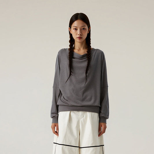 Wholesale Slanted shoulder top with long | Wonderxfans bulk activewear