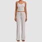 Wholesale Women’s Backless Cami & Straight-Leg Pants Yoga Set