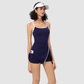 Wholesale contrast color halter neck tennis dress