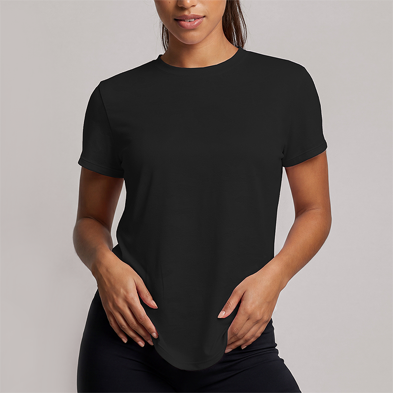 Wholesale Women's short sleeve tee quick dry running gym top