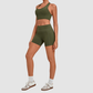 Wholesale Women’s Racerback Sports Bra & High-Waist Biker Shorts Yoga Set