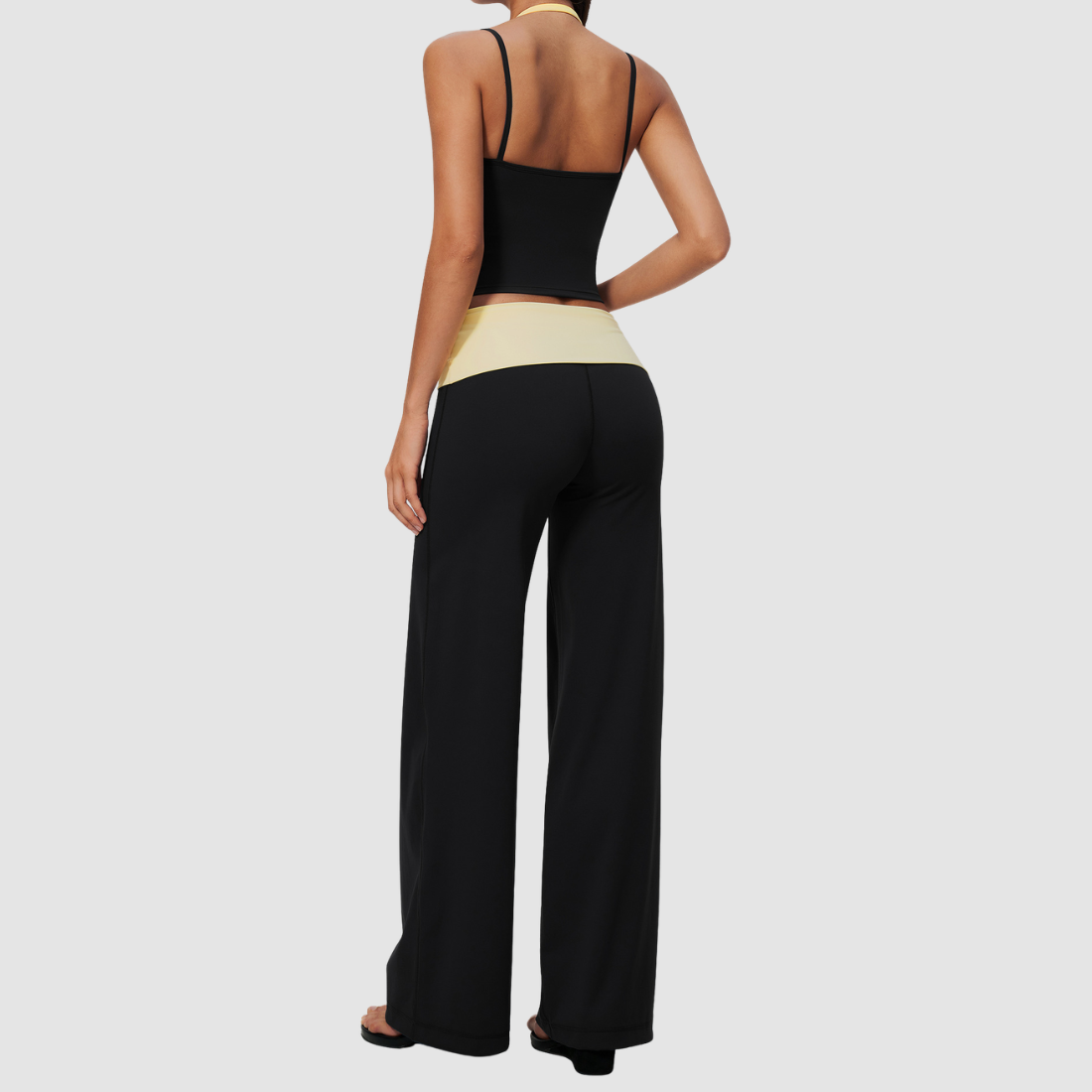 Wholesale Women’s Halter Tank & Wide-Leg Yoga Pants Set