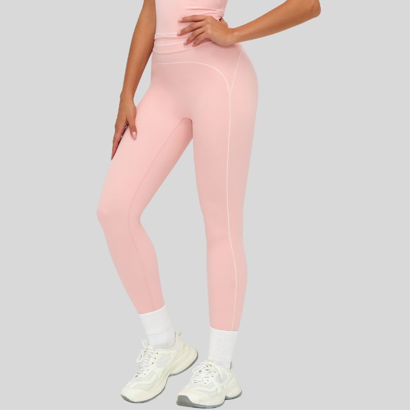 Contrasting stitching leggings