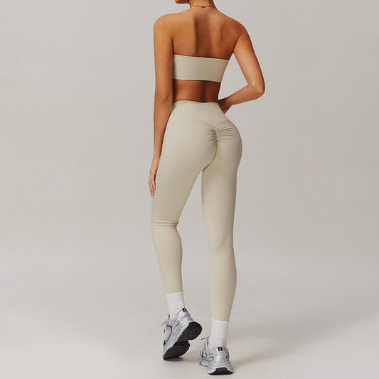 Wholesale Nude tube top with sports | Wonderxfans bulk activewear