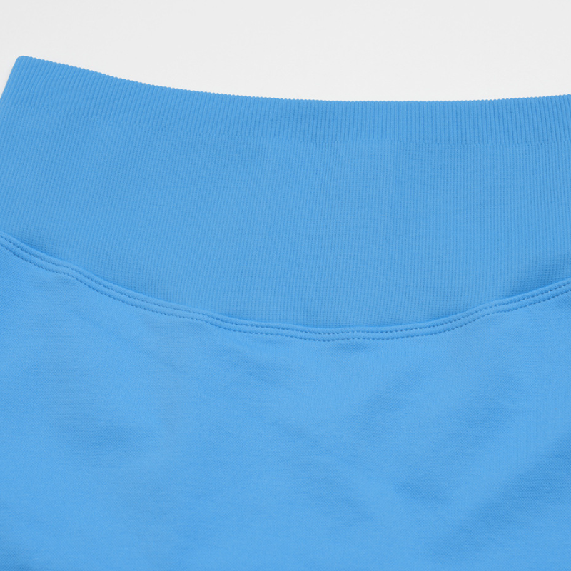 Wholesale Women's Halter V-Neck Seamless Yoga Set – High-Waist Butt-Lifting Sports Bra & Shorts