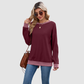 Wholesale Crew Neck Loose Top Long Sleeve Sweatshirt