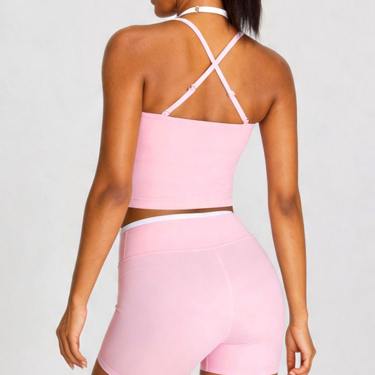 Wholesale Women's Color Block Cross-Back Sports Bra Vest– Naked Feel Yoga Gym Fitness Activewear