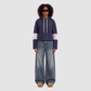 Wholesale Women’s Lace-Panel Hooded Sweatshirt – Fitted Cotton Blend